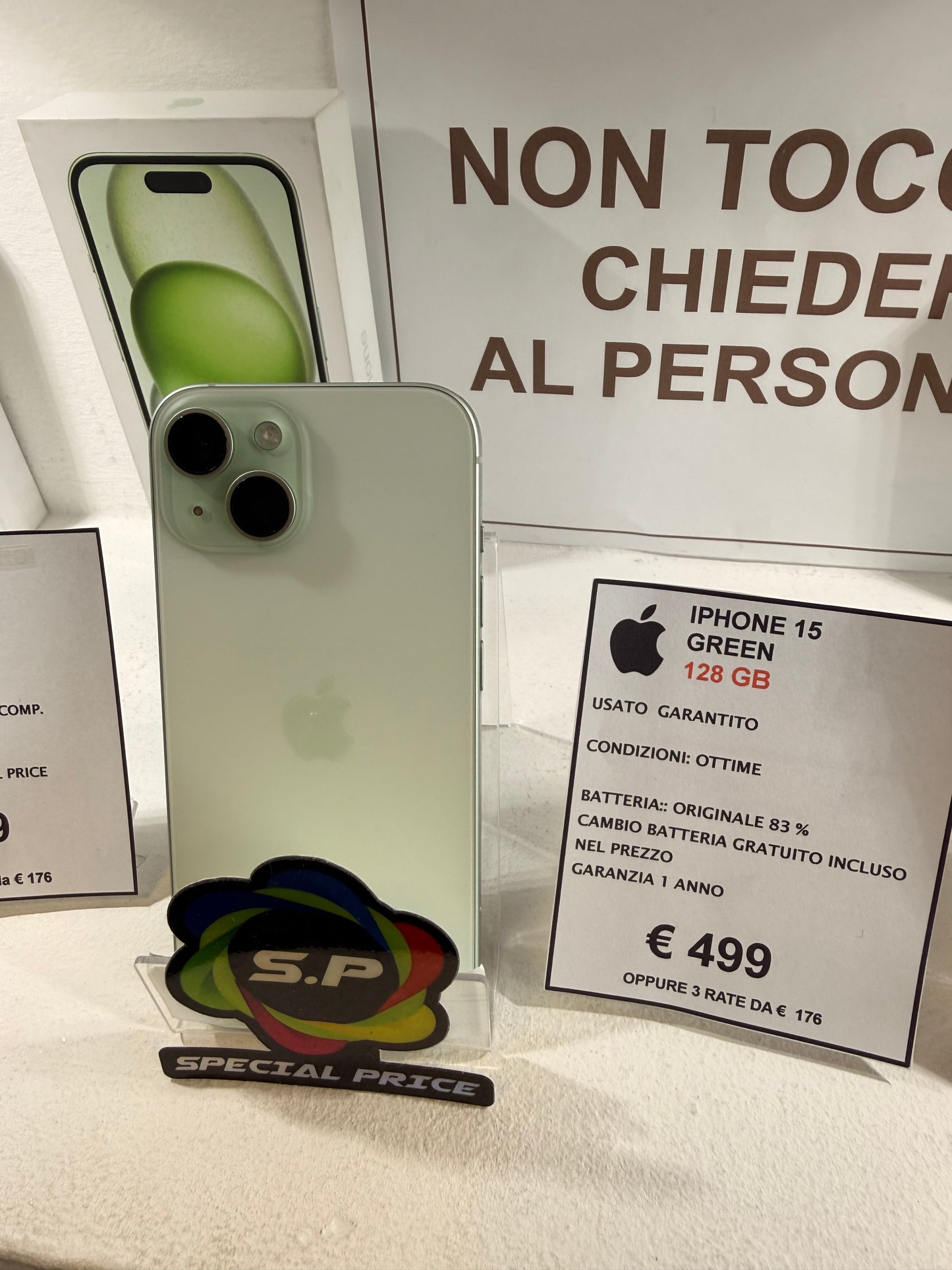 iPhone 15 GREEN 128 GB - 5G usato Garantito