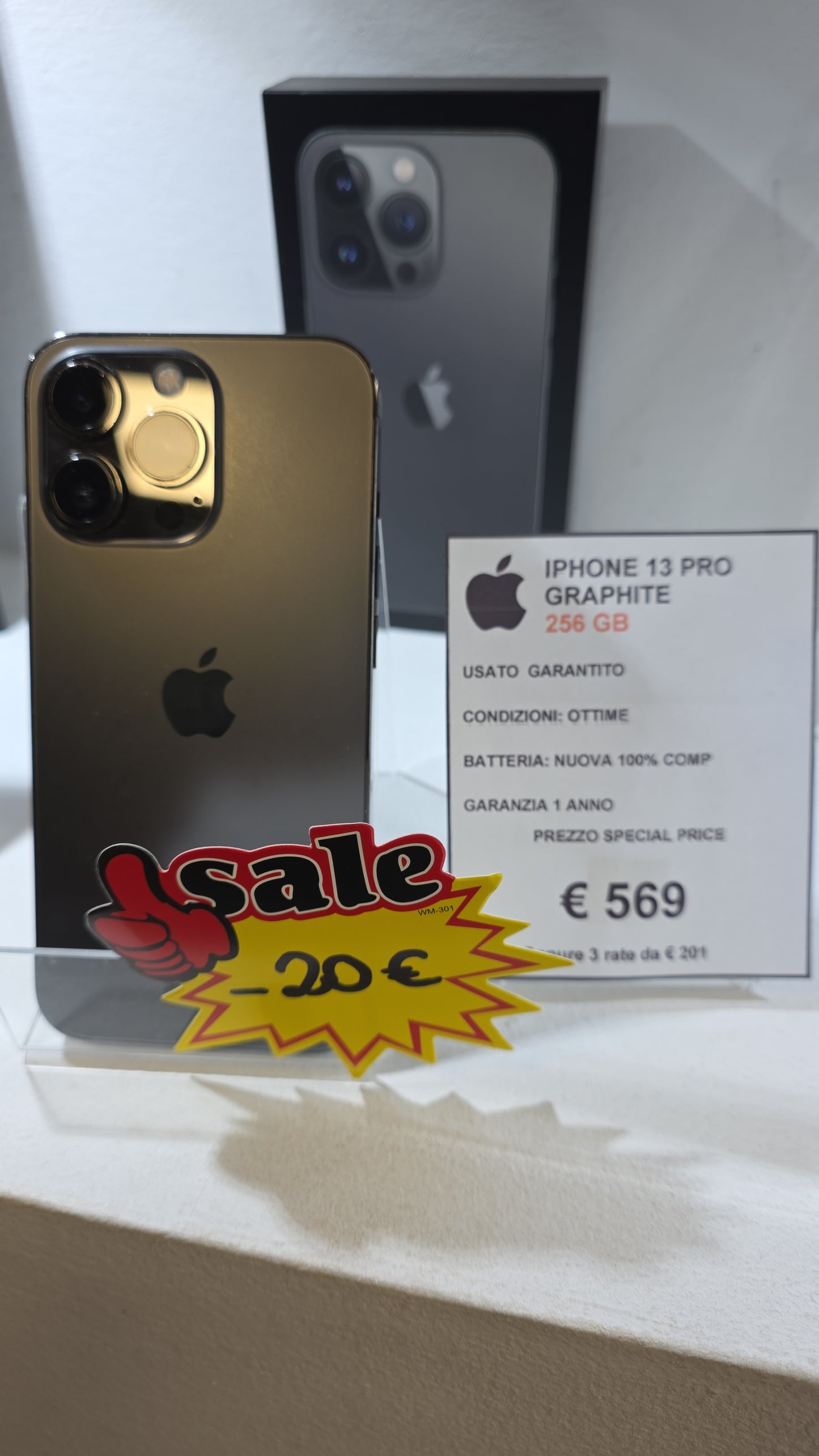 iPhone 13 PRO 256 GB Graphite - 5G Ricondizionato