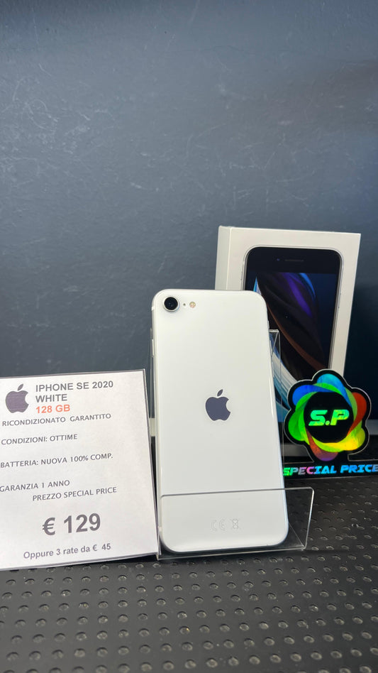 IPHONE SE 2020 128 GB  white  Grado A.